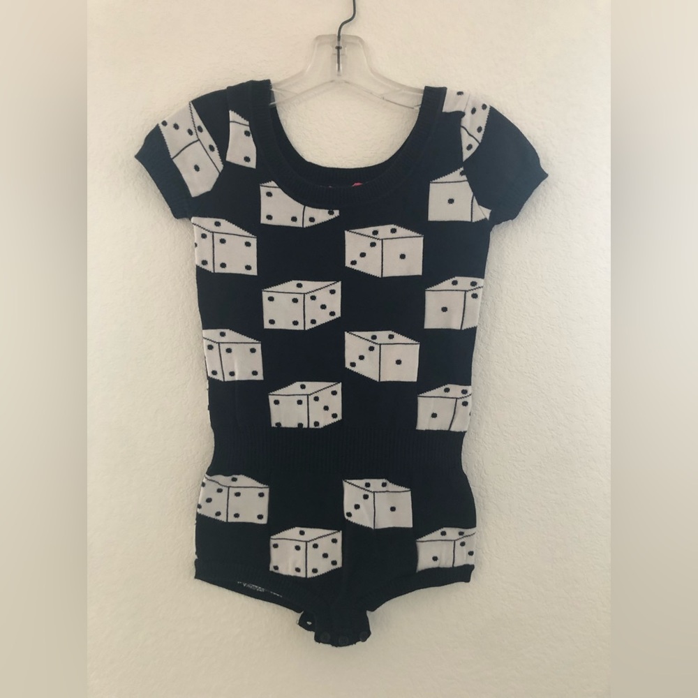 Betsey Johnson Dice Bodysuit
